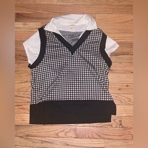 Black and White vest